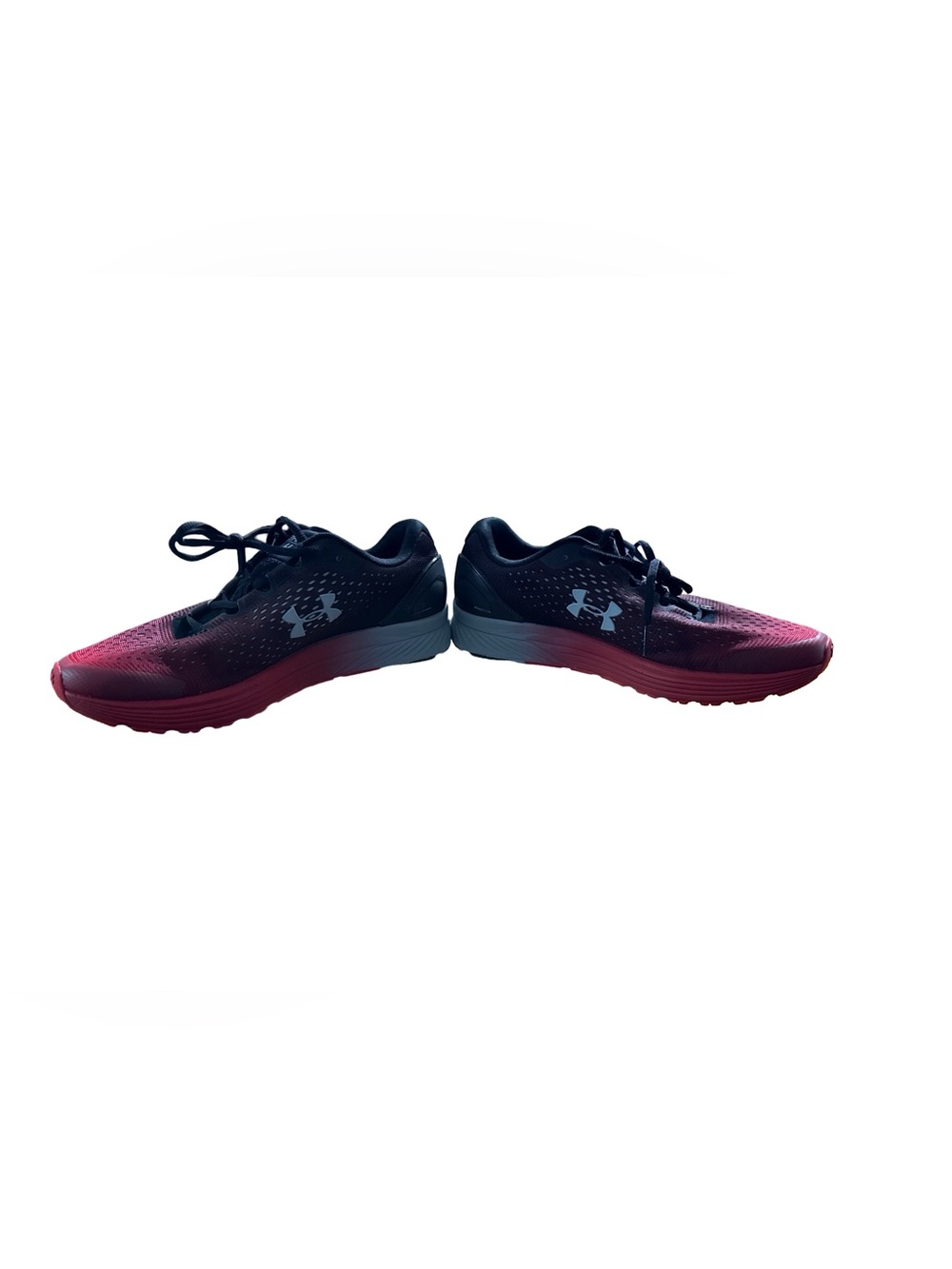 Under Armour Women's Black and Burgundy Gradient Running Sneakers